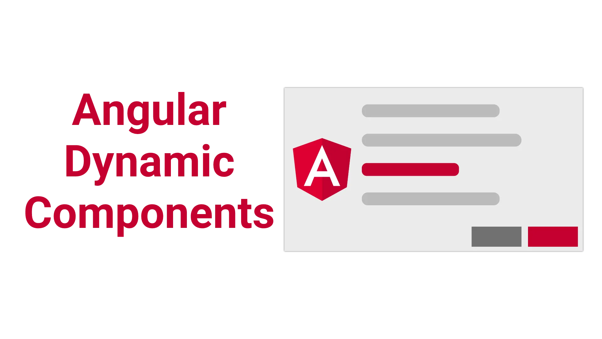 Angular Dynamic Components: Building a Dialog System